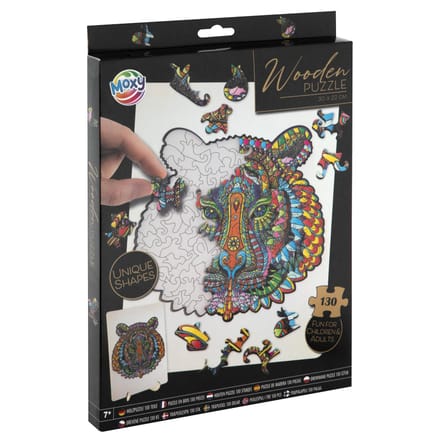Creative Craft Group Wooden Jigsaw Puzzle Tiger 130pcs. 2D Puzzels