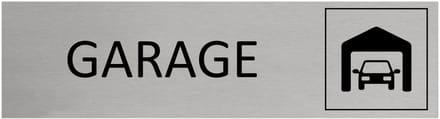 CombiCraft Aluminium deurbordje Garage 165x45mm - per stuk