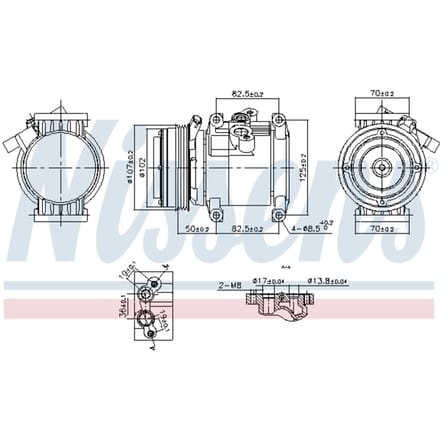 Compressor airconditioning NISSENS KLIMA NIS 891011