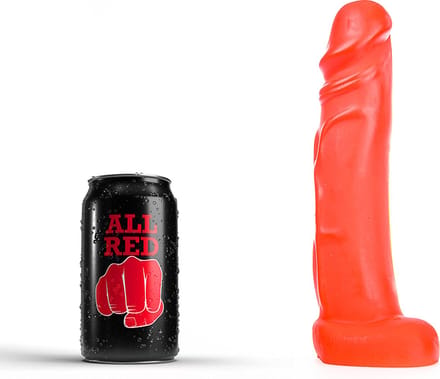All Red Dildo 22 x 4,5 cm - rood