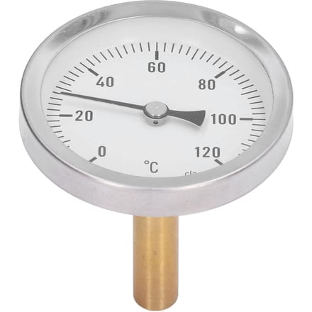 63mm Wijzerplaat Thermometer Barbecue Wijzer Type Thermometer 0‑120 graden C Bimetaal Temperatuurmeter voor white