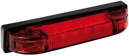 6 led light - 24V - Rood
