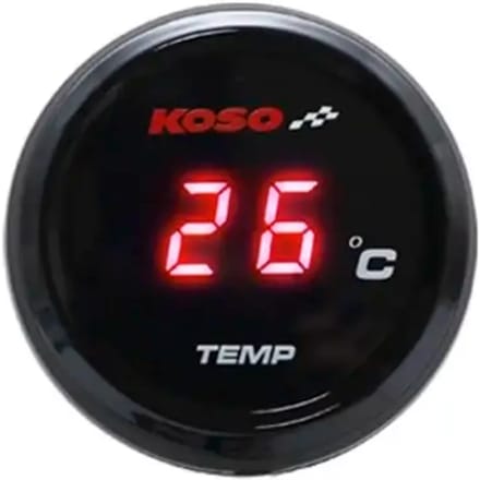 Temperatuurmeter Koso i-Gear 0-120 graden blauw