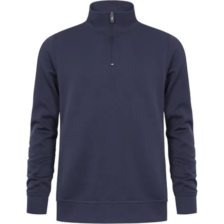 Unisex Troyer Trui met driekwartsrits Navy - S