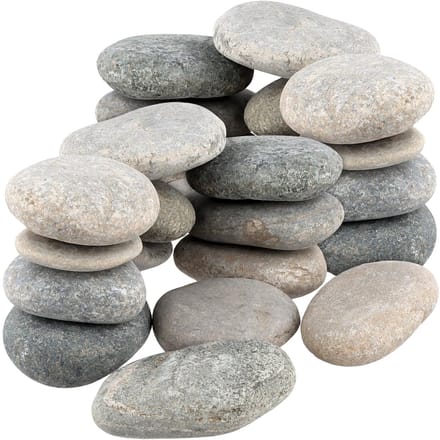 Dailygoods- Rivierstenen 30 stuks - Platte Kiezelstenen 5-8 cm