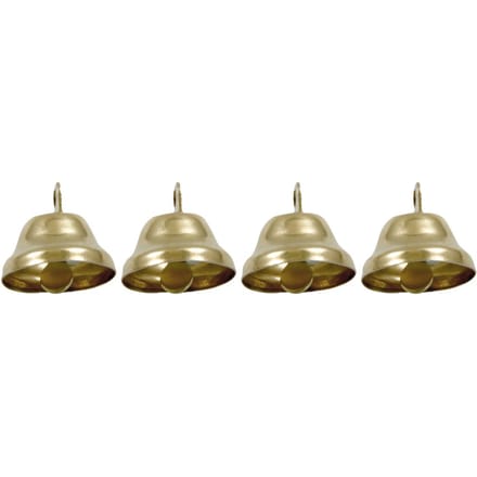 Metalen belletjes, 22 mm, 4 stuks - Goud