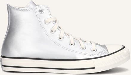 Converse Chuck Taylor All Star Hi Sneakers Dames - Leren Sneaker - Zilver