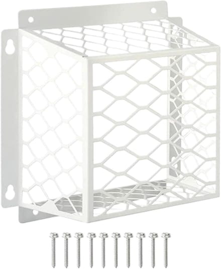 Droger Ventilatiebeschermer - Vogelwerend Schild - Ventilatie Beveiligen - Verstopt Niet - 18 cm - Wit