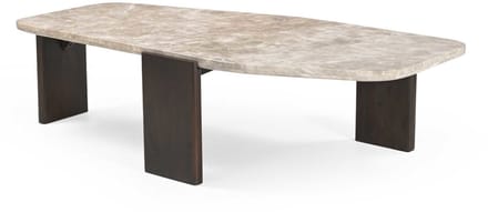 Starfurn Salontafel Silva - Organisch Hout/Marmer - 130x65x37cm