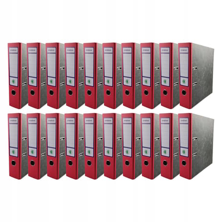 EKOBOX Ringband A4 75mm Rood - 20 stuks