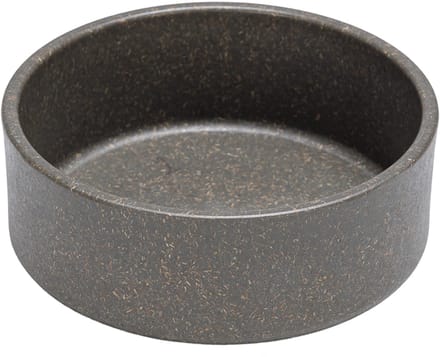 Designed by Lotte Noor Voerbak Hond - Eetbak/Drinkbak - Vaatwasserbestendig - Bamboe - Grijs - 17 cm