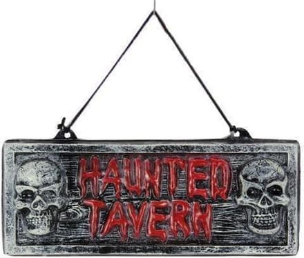 Deco Bord 'Haunted Tavern' | Halloween Decoratie