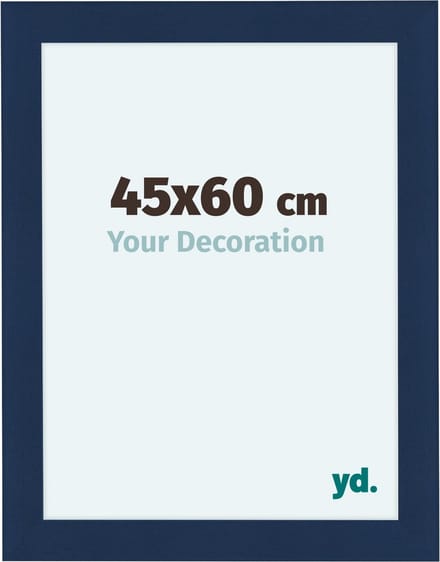Your Decoration - Fotolijst 45x60 cm - MDF - Donkerblauw Geveegd - Como