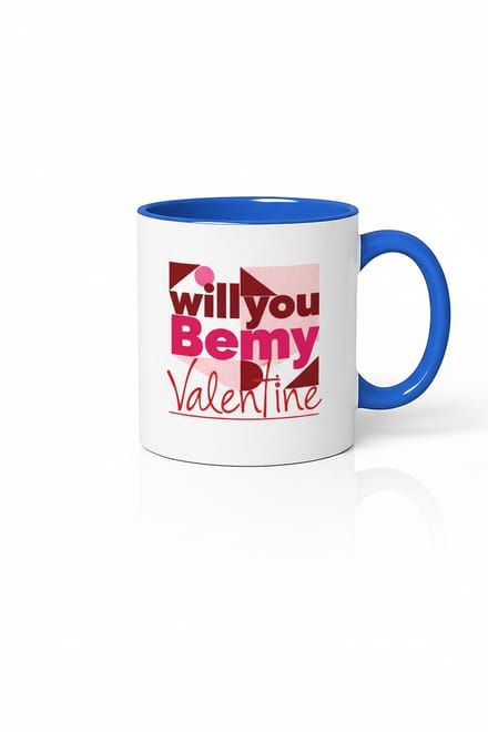 Valentijn Mok 'Will You Bemy Valentine' - Uniek Romantisch Cadeau