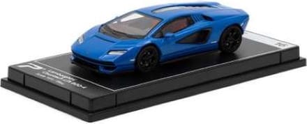 Lamborghini Countach LPI 800-4 Blauw 1-64 Hypercar League Collection Postercars lengte 7 cm