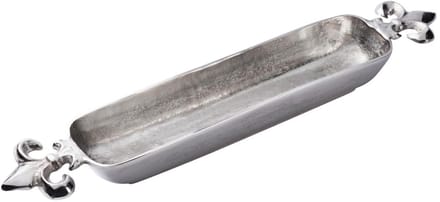 Michael Noll - Schaal met lelie - Zilver - Aluminium - 58x10x6 cm