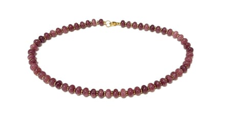 Ketting natuursteen lila
