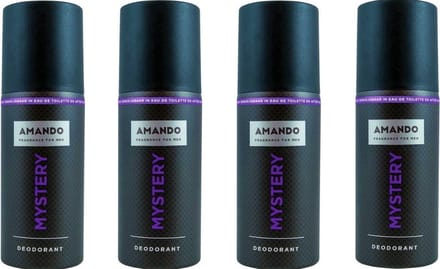 Amando Deodorant Spray - Mystery - Voordeelverpakking 4 x 150 ml