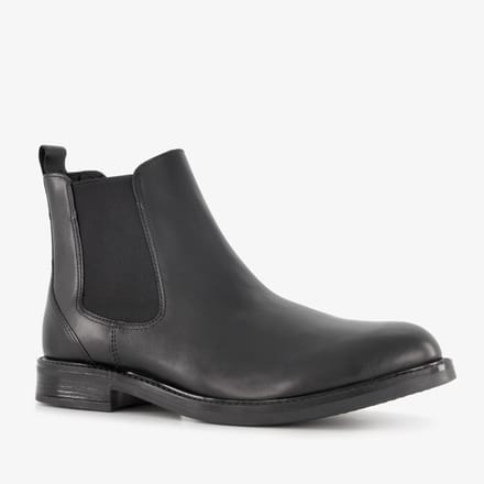 Van Beers leren Chelsea boots zwart - Maat 43