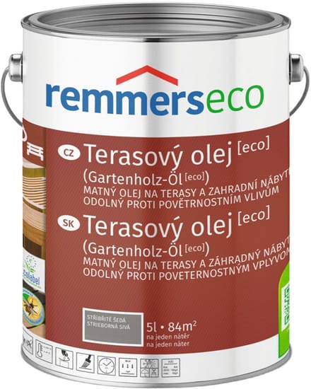 Remmers - Terrasolie ECO 5 l, Zilvergrijs