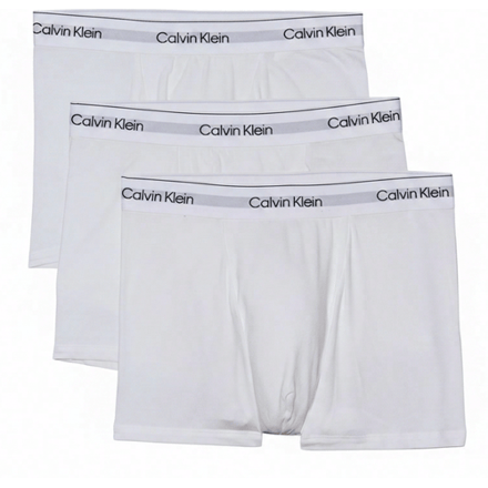Calvin Klein Icon Cotton Stretch Trunks (3-pack) - heren boxers normale lengte - wit
