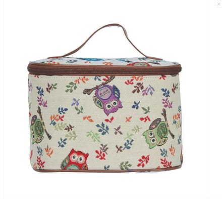 Toilettas - Gobelinstof - Uil - Uilen - Owl