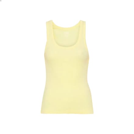 Geribd damestopje Colorful Standard Organic soft yellow