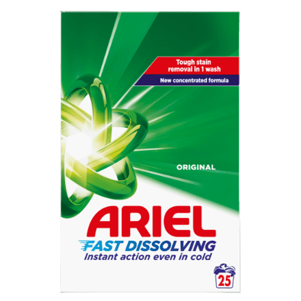 Ariel Original Snel Oplosbaar Waspoeder - 1250 g