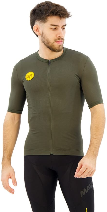 Mavic Heritage Korte Mouw Wielertrui Groen S Man