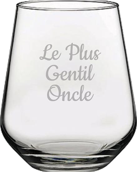 Drinkglas gegraveerd - 42,5cl - Le Plus Gentil Oncle