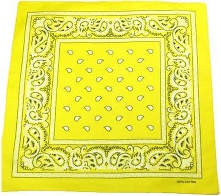 Zac's Alter Ego Bandana Paisley  Geel/Wit
