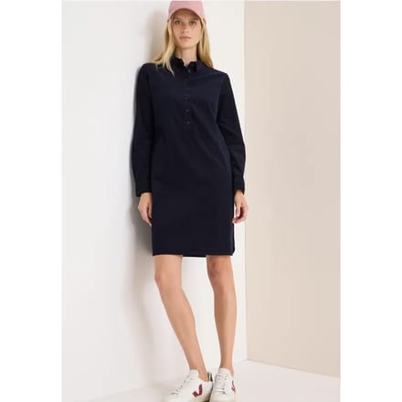 Corduroy jurk in effen kleur