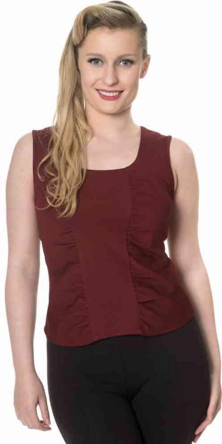 Dancing Days - HEAD OVER HEELS Mouwloze top - S - Rood