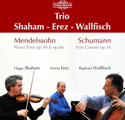 Hagai Shaham, Arnon Erez, Raphael Wallfisch - Mendelssohn: Piano Trios op 49 & 66 | Schumann: Five Canons Op.56 (CD)