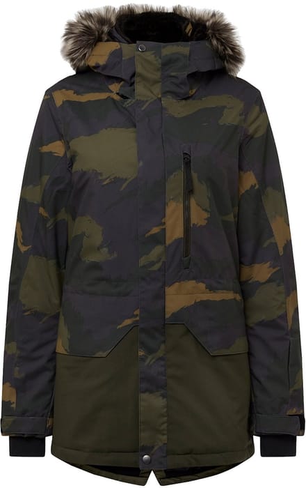 O'Neill Zeolite Jacket Dames Ski jas - Green Aop - Maat XS