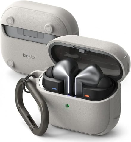 Ringke Onyx Magnetische hoes voor Samsung Galaxy Buds3 FE / Buds3 Pro / Buds3, Grijs