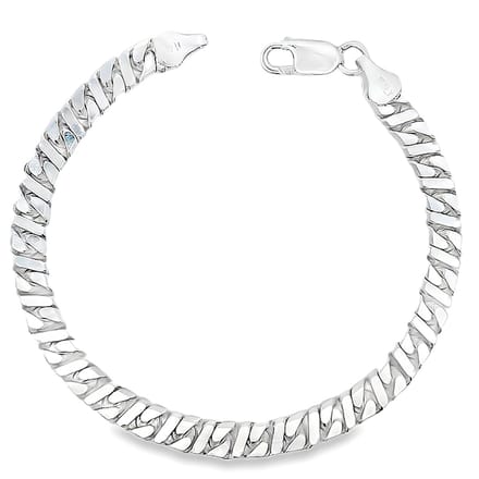 Juwelier Zwartevalk - Zilveren schakel armband - 23.296-7.0/20 cm