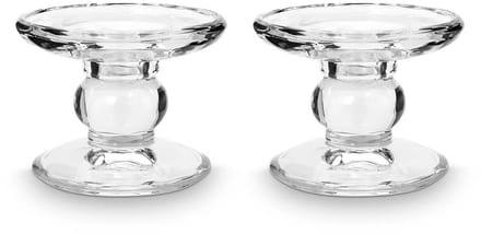 vtwonen - Set van 2 - Kandelaren - Glas - 9.2x7.3cm