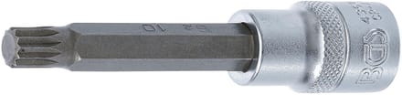 BGS Dopsleutelbit lengte 100 mm 1/2 veeltand (voor XZN) M10