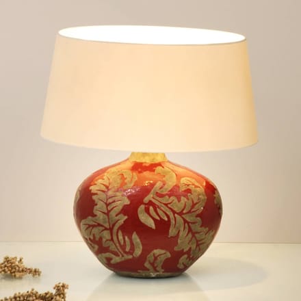 Holländer Tafellamp Toulouse ovaal, hoogte 43 cm, rood