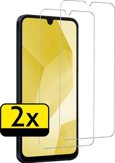 Screenprotector - Geschikt voor Samsung Galaxy A16 - 2 Stuks - Extra Sterk - Beschermglas - Gehard Glas - Tempered Glass - Screen Protector