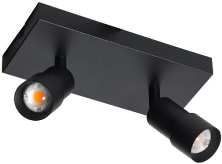ETH Spot Liam Led hoek instelbaar 3 step dimming 2700k 2x7w zwart L220xW80mm
