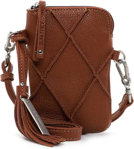 SURI FREY Telefoontasje Lilly Handyetui Cognac Terracotta