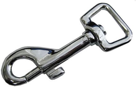Deltafix musketonhaak ronde wervel. RVS-A4. 5/8 x 16 mm 1 st.