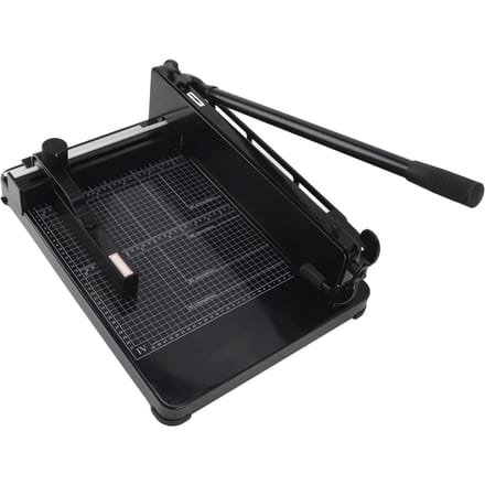 A4 Papiersnijder 400 Vel Capaciteit Professionele Handmatige Papiertrimmer met Veiligheidsslot Papier Snijmachine black