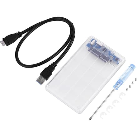 2,5  SATA naar USB 3.0 Harde Schijf Behuizing HDD SSD Opslagdoos Case (Geen harde schijf inbegrepen) white