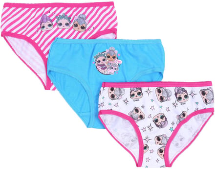 3x gekleurde meisjes slips Lol Surprise 4-5 jaar 110 cm