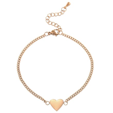 Victorious Dames Armband Roségoudkleurig – Roségoudkleurig Hart – 14 t/m 18cm