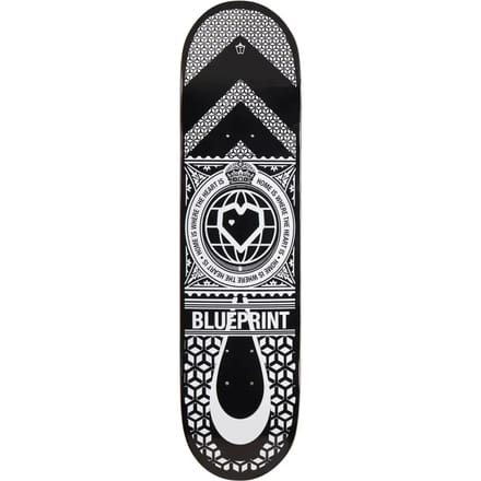 Skateboard Blueprint Home Heart