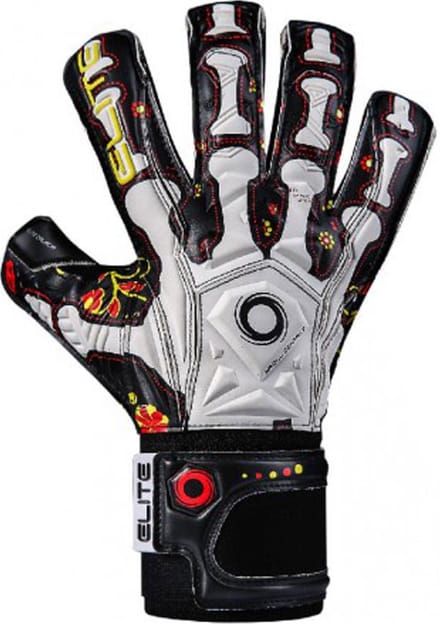 Elite Keepershandschoenen - Maat 11 Volwassenen - wit/ zwart/ geel/ rood